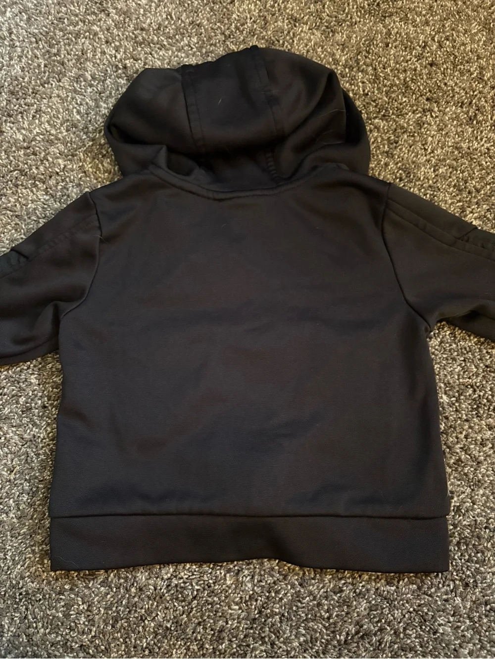 Athletic Works Black Hoodie with Teal Accent Stripe